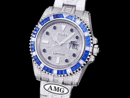 Super Clone Rolex Submariner Iced Out 116610LN 40mm Diamond Dial