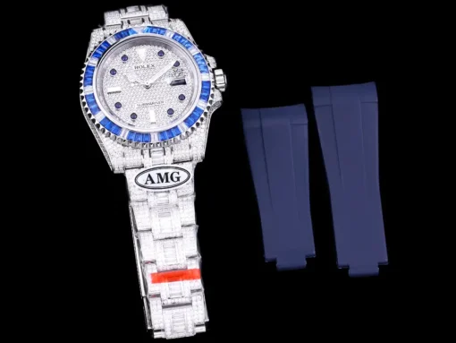Best Fake Rolex Submariner Iced Out 116610LN 40mm Diamond Dial