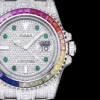 Fake Rolex Submariner Iced Out 116610LN 40mm Green Markers
