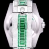 Rolex Clone Submariner Iced Out 116610LN 40mm Green-White Bezel