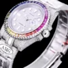 Best Replica Rolex Submariner Iced Out 116610LN 40mm Rainbow Bezel