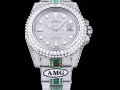 Rolex Replica Submariner Iced Out 116610LN 40mm White Bezel