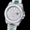 Super Clone Rolex Submariner Iced Out 116610LN 40mm White Bezel