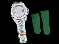 Best Fake Rolex Submariner Iced Out 116610LN 40mm White Bezel
