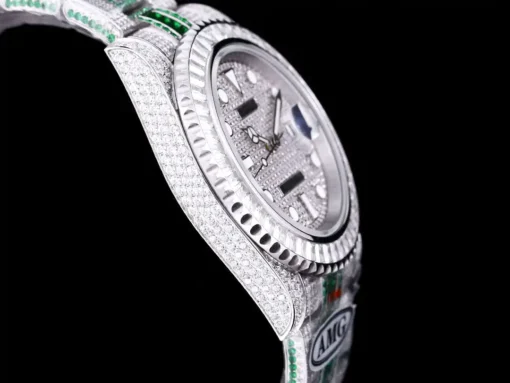 Best Rolex Replica Submariner Iced Out 116610LN 40mm White Bezel