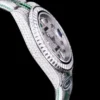 Best Rolex Replica Submariner Iced Out 116610LN 40mm White Bezel Green Markers