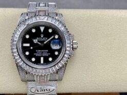 Rolex Super Clone Submariner Iced Out 116610LN 41mm Black Dial
