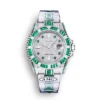 Replica Rolex Submariner Iced Out 116610LN Green-White Bezel