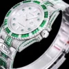 Best Replica Rolex Submariner Iced Out 116610LN Green-White Bezel
