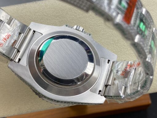 Rolex Clone Submariner Iced Out 116610LV-1 41mm Green Dial