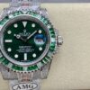 Rolex Clone Watches Submariner Iced Out 116610LV-2 41mm Green Dial