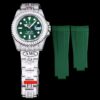Rolex Replica Submariner Iced Out 116610LV-3 41mm Green Dial