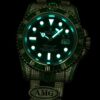 Super Clone Rolex Submariner Iced Out 116610LV-4 41mm Green Dial