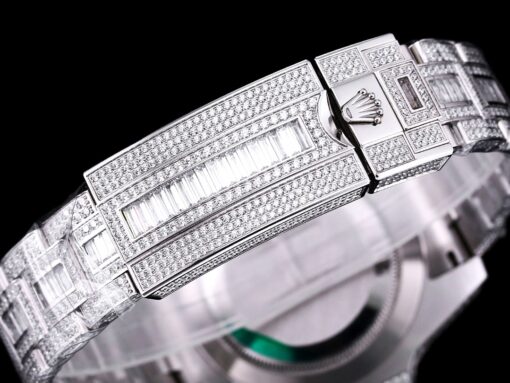 Best Replica Rolex Submariner Iced Out 116610LV-4 41mm Green Dial