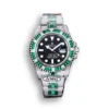 Replica Rolex Submariner Iced Out 116610LV 40mm Black Dial Green Bezel