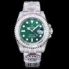 Rolex Super Clone Submariner Iced Out 116610LV 40mm Green Dial