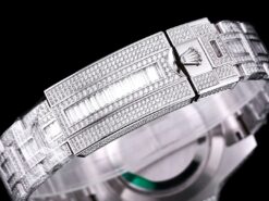 Best Rolex Replica Submariner Iced Out 116610LV 40mm Green Dial Green Bezel