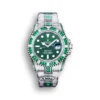 Replica Rolex Submariner Iced Out 116610LV 40mm Green Diamond Bezel