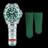 Rolex Replica Submariner Iced Out 116610LV-5 41mm Green Dial