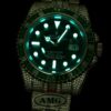 Super Clone Rolex Submariner Iced Out 116610LV-5 41mm Green Dial