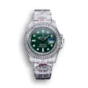 Replica Rolex Submariner Iced Out 116610LV Green Dial