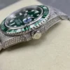 Best Rolex Replica Submariner Iced Out 116610LV Green Dial 40mm Green Bezel