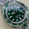 Fake Rolex Submariner Iced Out 116610LV Green Dial Green Bezel