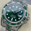Rolex Replica Submariner Iced Out 116610LV Green Dial Green Bezel