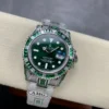 Best Fake Rolex Submariner Iced Out 116610LV Green Dial Green Bezel