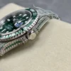 Best Rolex Replica Submariner Iced Out 116610LV Green Dial Green Bezel