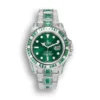 Replica Rolex Submariner Iced Out 116610LV Green Water Ghost