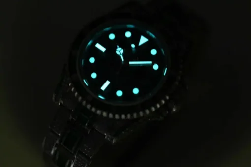 Rolex Clone Submariner Iced Out 116610LV Green Water Ghost