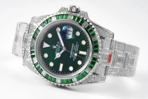 Super Clone Rolex Submariner Iced Out 116610LV Water Ghost SE