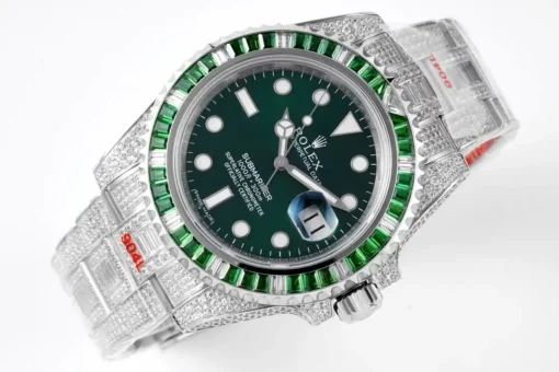 Best Fake Rolex Submariner Iced Out 116610LV Water Ghost SE
