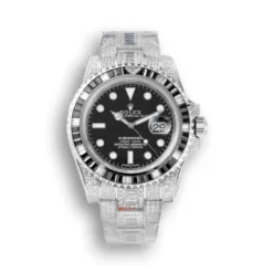 Replica Rolex Submariner Iced Out 116610LV Water Ghost SE Black Dial
