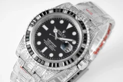 Rolex Replica Submariner Iced Out 116610LV Water Ghost SE Black Dial
