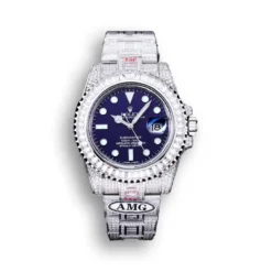 Replica Rolex Submariner Iced Out 116619LB 40mm Blue Dial
