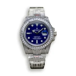 Replica Rolex Submariner Iced Out 116619LB 41mm Blue Dial
