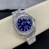 Super Clone Rolex Submariner Iced Out 116619LB 41mm Blue Dial