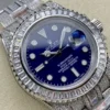 Fake Rolex Submariner Iced Out 116619LB Blue Dial 40mm