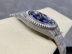 Best Replica Rolex Submariner Iced Out 116619LB Blue Dial 40mm