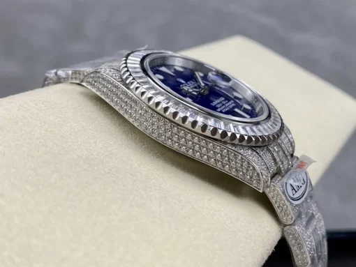 Best Replica Rolex Submariner Iced Out 116619LB Blue Dial 40mm