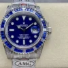 Rolex Super Clone Submariner Iced Out 116619LB Blue Dial Blue Bezel