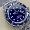 Fake Rolex Submariner Iced Out 116619LB Blue Dial Blue Bezel