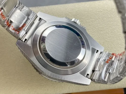 Rolex Clone Submariner Iced Out 116619LB Blue Dial Blue Bezel