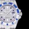 Fake Rolex Submariner Iced Out 116619LB Diamond Dial