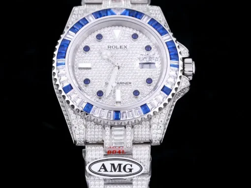 Rolex Replica Submariner Iced Out 116619LB Diamond Dial