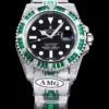 Fake Rolex Submariner Iced Out 126610LV Dial Black