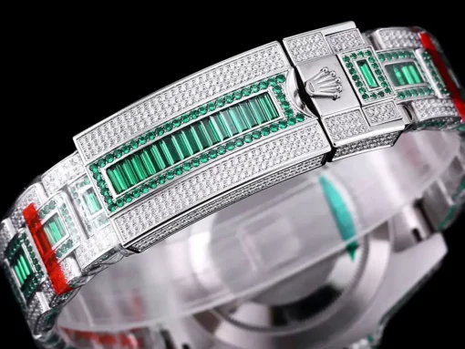Best Rolex Replica Submariner Iced Out 126610LV Dial Black