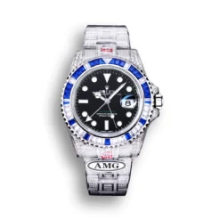 Replica Rolex Submariner Iced Out 126710BLNR Black Dial